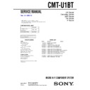 Sony CMT-U1BT Service Manual
