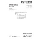 Sony CMT-X3CD Service Manual