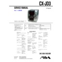 Sony CX-JD3, JAX-D3 Service Manual