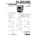 Sony CX-JD33, CX-JD55, JAX-D33, JAX-D55 Service Manual