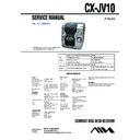Sony CX-JV10, JAX-V10 Service Manual