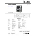 Sony CX-JV3, JAX-V3 Service Manual