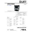 Sony CX-JV77, JAX-V77 Service Manual
