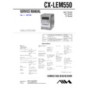 Sony CX-LEM550, XR-EM550 Service Manual