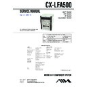 Sony CX-LFA500, XR-FA500 Service Manual