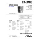 Sony CX-LMN5, XR-MN5 Service Manual