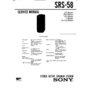 Sony D-32K, D-34K, SRS-58 Service Manual