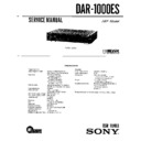 Sony DAR-1000ES Service Manual
