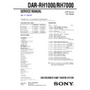 Sony DAR-RH1000, DAR-RH7000 Service Manual