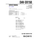 dav-dx150 service manual
