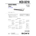 Sony DAV-DZ10, HCD-DZ10 Service Manual