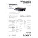 Sony DAV-DZ275M, DAV-DZ570M, DAV-DZ665K, DAV-DZ670M, HCD-DZ275M, HCD-DZ570M, HCD-DZ665K, HCD-DZ670M Service Manual