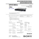 Sony DAV-DZ290K, DAV-DZ295K, DAV-DZ390K, DAV-DZ590K, DAV-DZ690K, DAV-DZ790K, HCD-DZ295K, HCD-DZ390K, HCD-DZ590K, HCD-DZ690K, HCD-DZ790K Service Manual