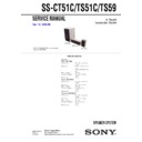 Sony DAV-DZ3K, SS-CT51C, SS-TS51C, SS-TS59 Service Manual