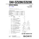 Sony DAV-DZ520K, DAV-DZ620K Service Manual