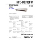 Sony DAV-DZ700FW, HCD-DZ700FW Service Manual