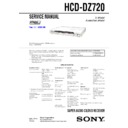 Sony DAV-DZ720, HCD-DZ720 Service Manual