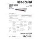 Sony DAV-DZ770W, HCD-DZ770W Service Manual