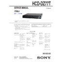 Sony DAV-DZ77T, HCD-DZ77T Service Manual