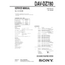 Sony DAV-DZ780 Service Manual