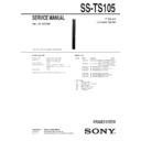 Sony DAV-DZ910W, SS-TS105 Service Manual