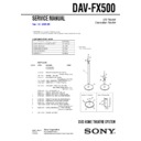 dav-fx500 service manual
