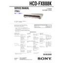 Sony DAV-FX888K, HCD-FX888K Service Manual