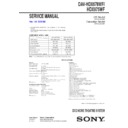 Sony DAV-HDX678WF, DAV-HDX975WF Service Manual