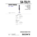 Sony DAV-LF1, SA-TSLF1 Service Manual