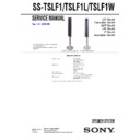 Sony DAV-LF1, SS-TSLF1, SS-TSLF1L, SS-TSLF1W Service Manual