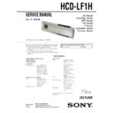 Sony DAV-LF1H, HCD-LF1H Service Manual