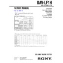 Sony DAV-LF1H Service Manual