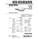 Sony DAV-SC5, DAV-SC6, DAV-SC8, HCD-SC5, HCD-SC6, HCD-SC8 Service Manual