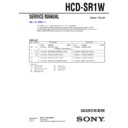 dav-sr1w, hcd-sr1w service manual