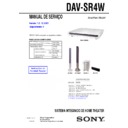Sony DAV-SR4W Service Manual
