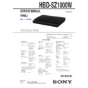 Sony DAV-SZ1000W, HBD-SZ1000W Service Manual