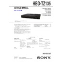 Sony DAV-TZ135, HBD-TZ135 Service Manual