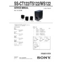 Sony DAV-TZ145, SS-CT122, SS-TS122, SS-WS122 Service Manual
