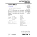 Sony DAV-TZ210, DAV-TZ230, DAV-TZ510, DAV-TZ630, DAV-TZ710 Service Manual