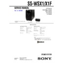 dav-x1, ss-wsx1 service manual