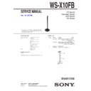 Sony DAV-X10, WS-X10FB Service Manual