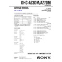 Sony DHC-AZ3DM, DHC-AZ7DM Service Manual
