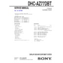 Sony DHC-AZ77DBT Service Manual