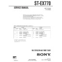 Sony DHC-EX770MD, MHC-EX660, ST-EX770 Service Manual