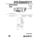 Sony DHC-EX880MD, DHC-MD717, MDS-EX880, MDS-MS717 Service Manual