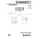 Sony DHC-EX880MD, DHC-MD717, TA-EX880, TA-MS717 Service Manual