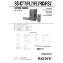 Sony DHC-FL3, DHC-FL5D, DHC-FL7D, SS-CT7, SS-FL7, SS-FL7RC, SS-RS7 Service Manual