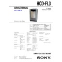 Sony DHC-FL3, HCD-FL3 Service Manual