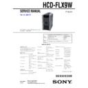 Sony DHC-FLX9W, HCD-FLX9W Service Manual