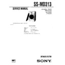 Sony DHC-MD313, SS-MD313 (serv.man2) Service Manual